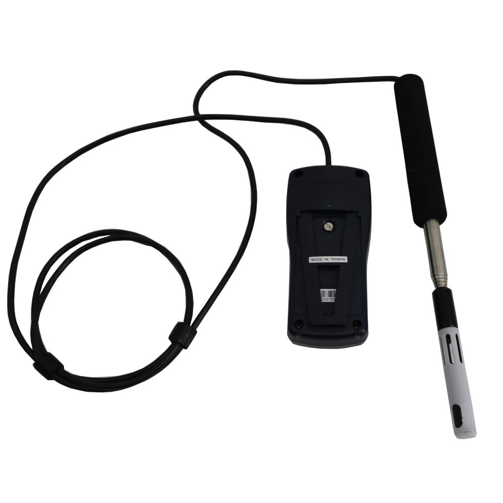 Graigar TES-1341N Hot-Wire Anemometer Hot Wire Thermo Anemometer Air Flow Air Velocity Tester with USB Interface