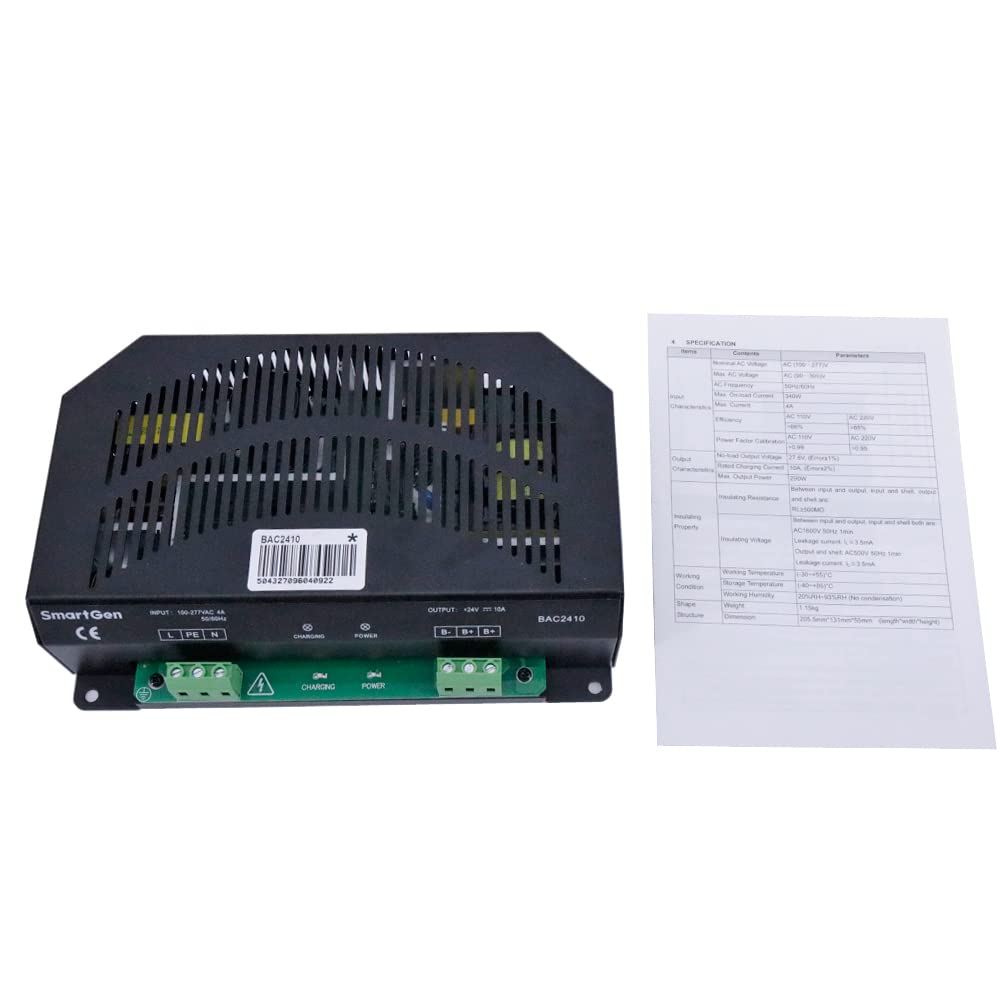 Smartgen BAC2410 Battery Charger 24V 10A Intelligent Float Charging Charger