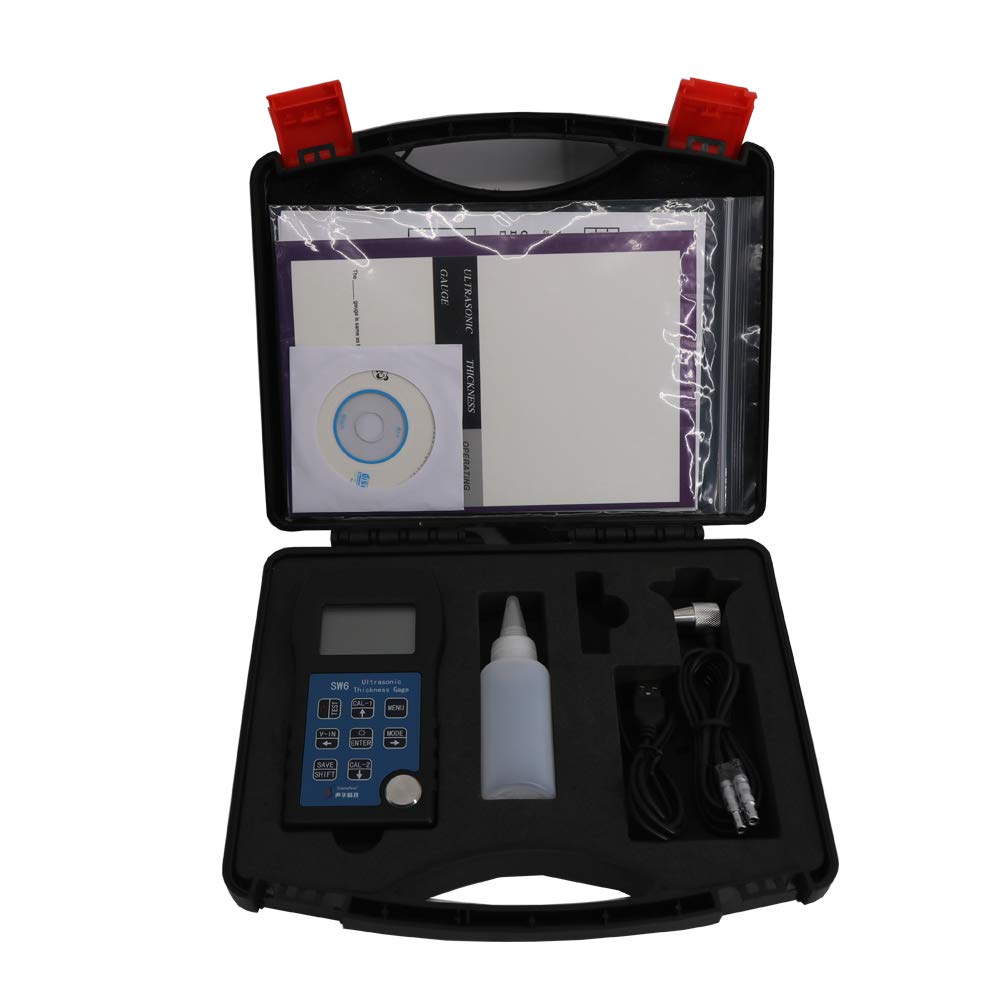 Graigar SW6 Ultrasonic Thickness Gauge Meter Measurement Range 0.65~400mm High Resolution 0.01mm With USB Interface