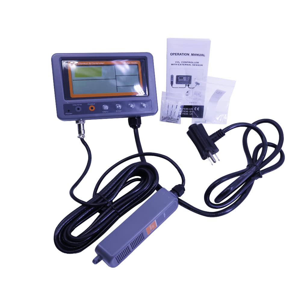 AZ7530 External Sensor Carbon Dioxide Tester Digital CO2 Monitor CO2 Detector 0~5000 ppm