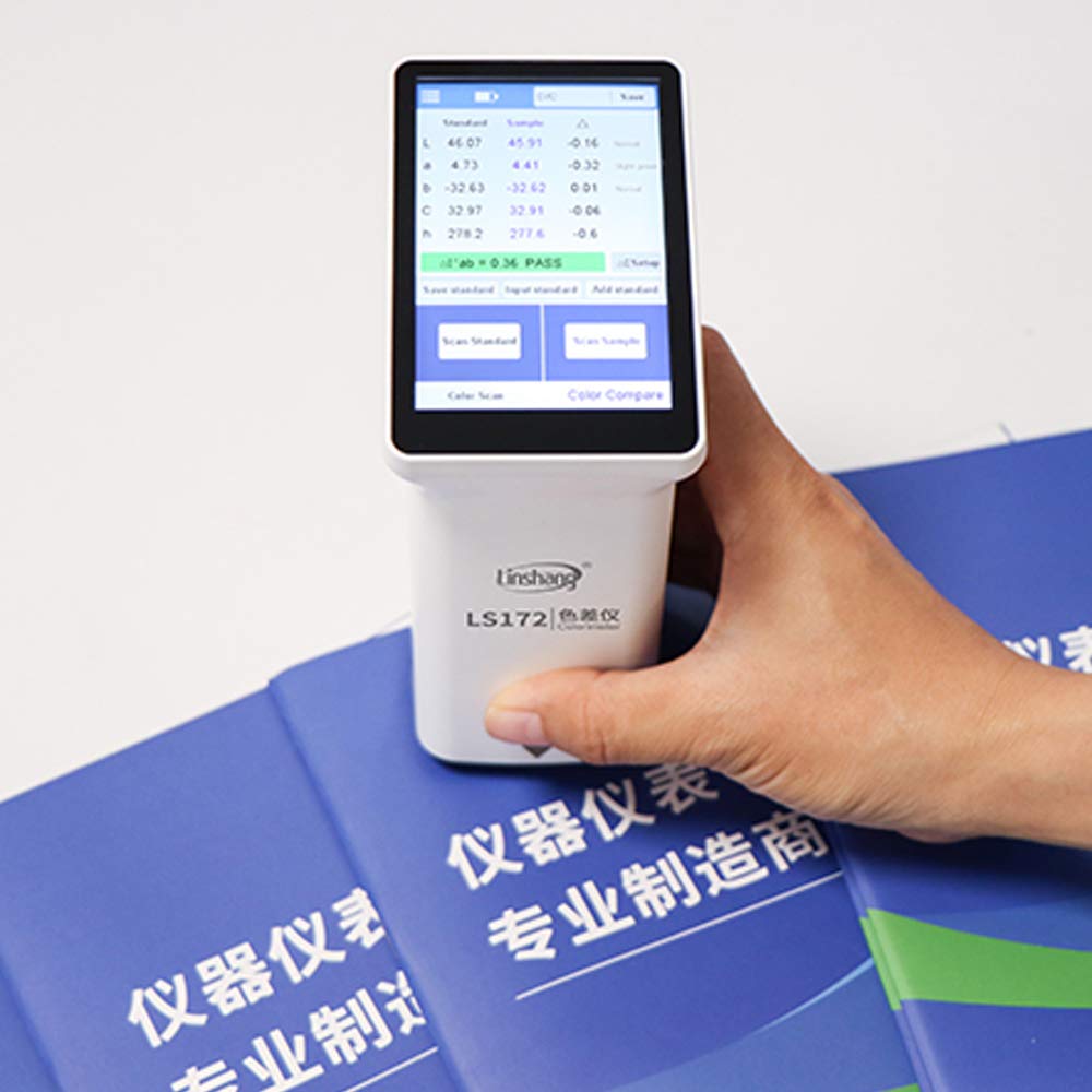 LS172 Handheld Multifunctional Colorimeter Color Analyzer with Big Touch Screen Color Tester
