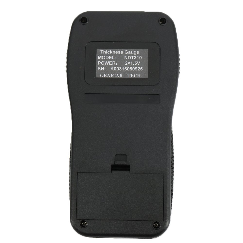 Graigar Ultrasonic Thickness Gauge Tester Meter NDT310 Measuring Range 0.75mm-300.0mm/0.03inch 11.8inch