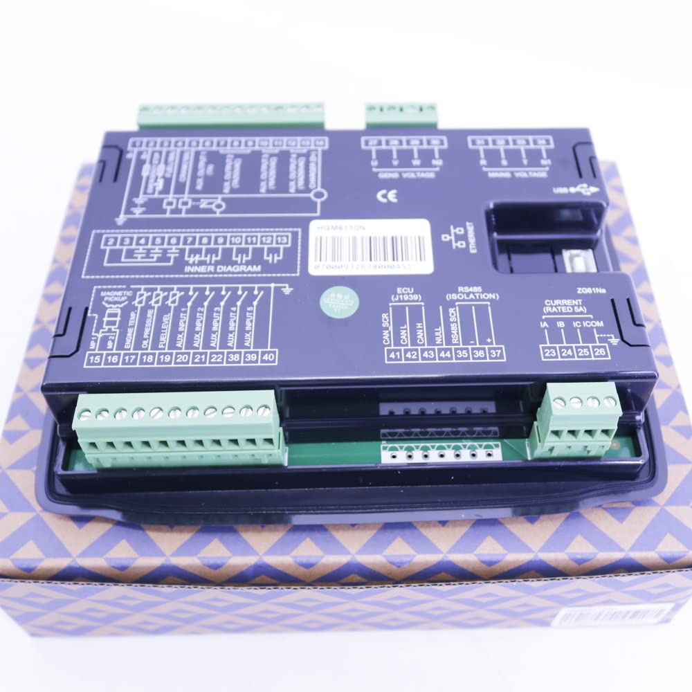 SmartGen HGM6110N Generator Controller Single Unit Automation Remote Signal Start/Stop Automatic Start Module with USB Interface Gernerator Part