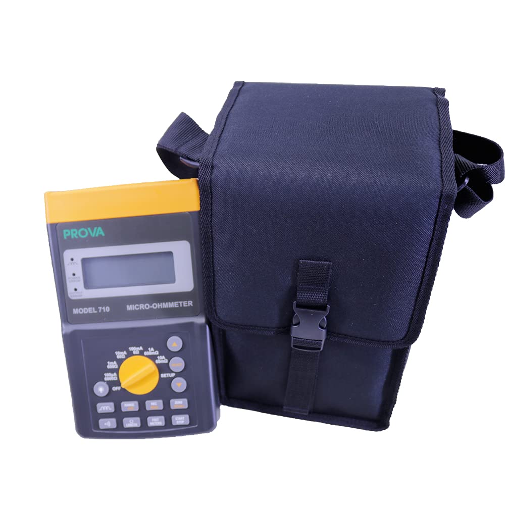 PROVA710 Micro-Ohmmeter Resistance Tester 10A (60mOhm) Max. Test Current Basic Accuracy 0.25% PROVA-710