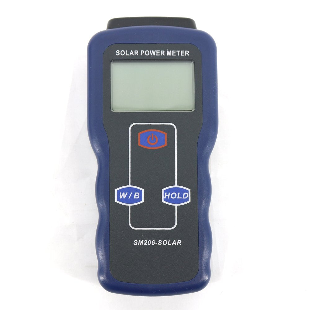 Graigar SM206 Digital Solar Power Meter with LCD Display Glass Light Intensity Solar Radiation Tester