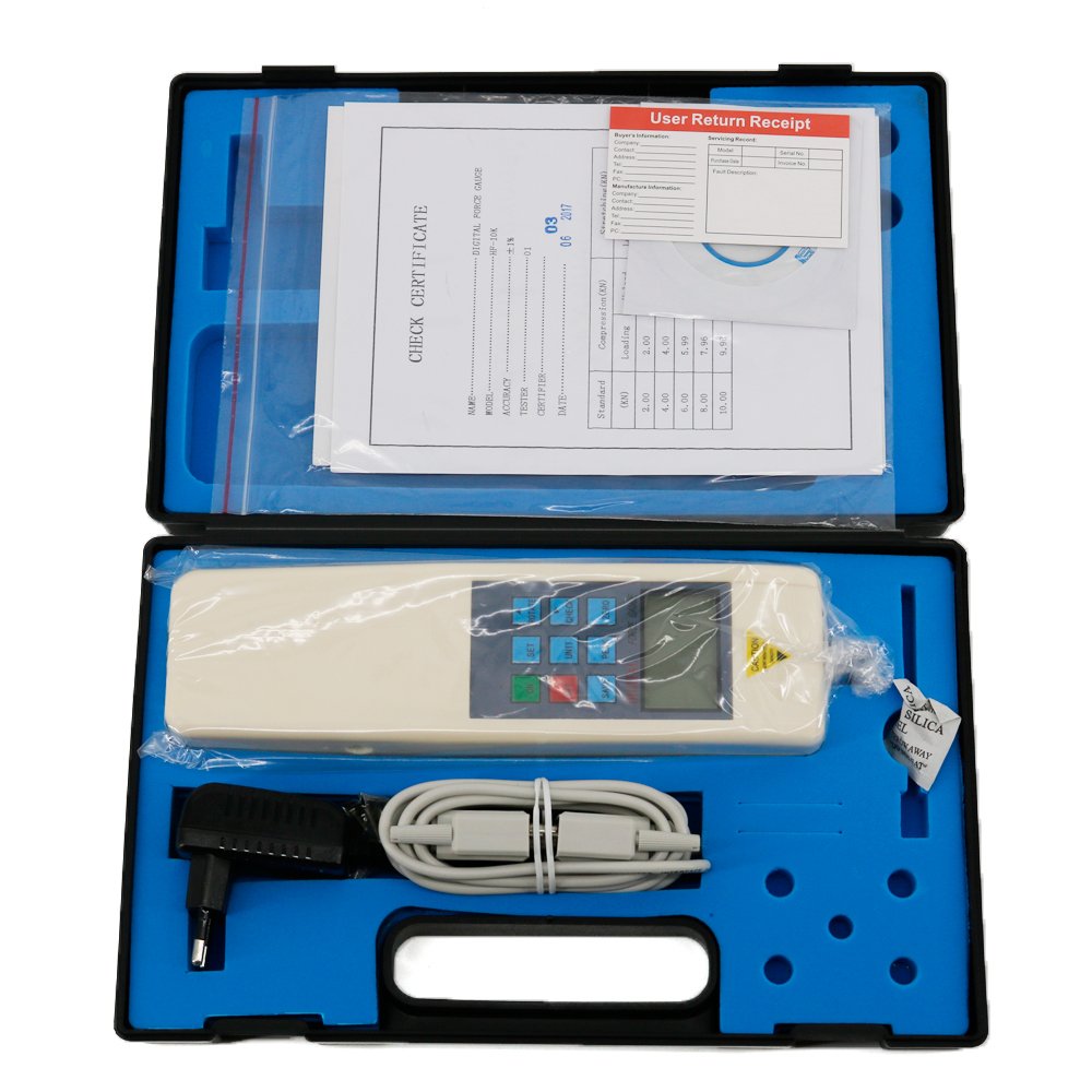 Graigar HF-10K Digital Force Gauge with S External Sensor 10KN 10000N 1000KG 2200LB Push Pull Force Gauge Tester
