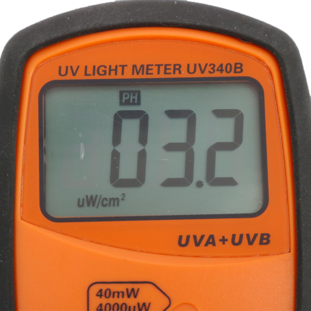 Graigar UV340B Digital UV Intensity Light Meter with 280~380nm