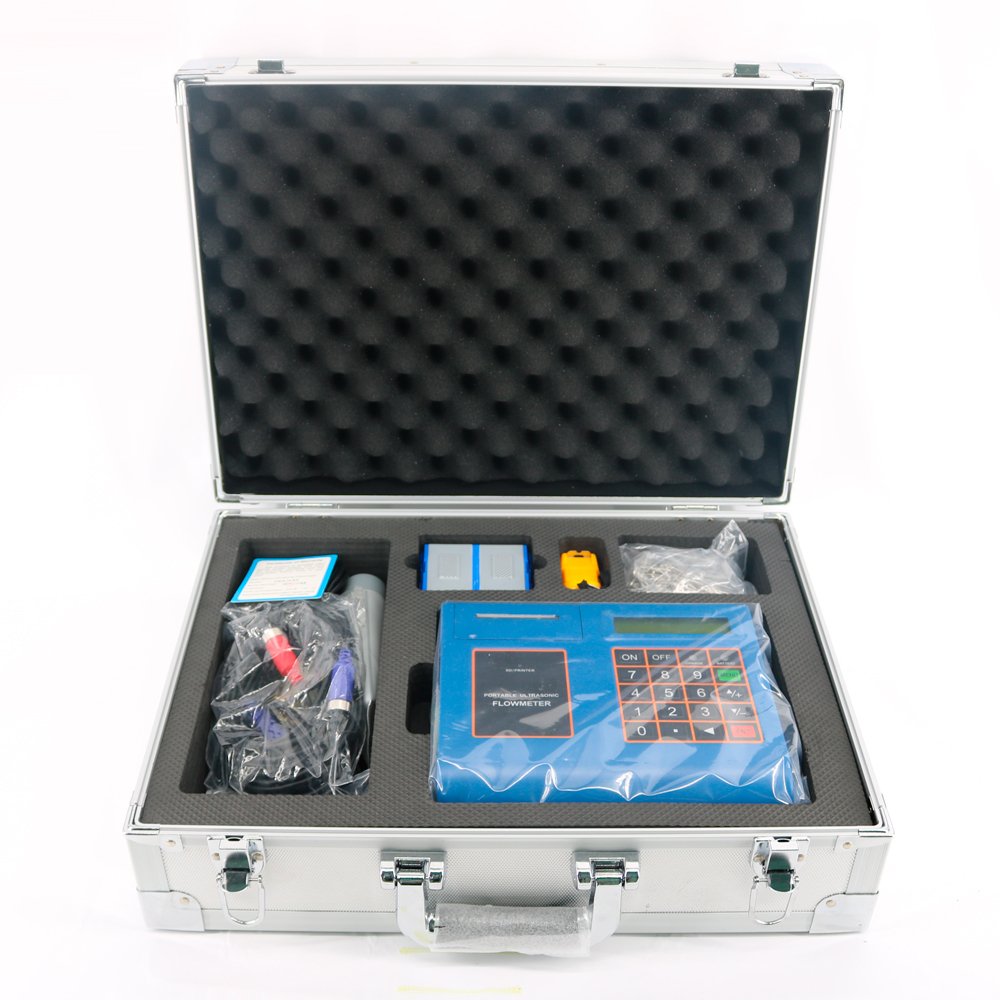 Graigar TUF-2000P+TM-1 Digital Ultrasonic Flow Meter Transducer TM-1 DN50-700mm 1.97-27.6in Flowmeters with Printing SD Storage Card