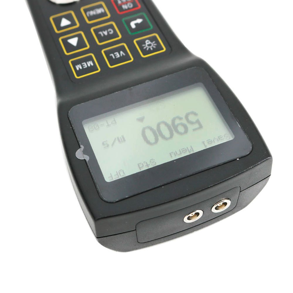 Graigar UM-2D Digital Portable Ultrasonic Thickness Gauge Tester Meter 0.03'' to 12'' with PT-08 Probe Echo-Echo Through Paint Coating
