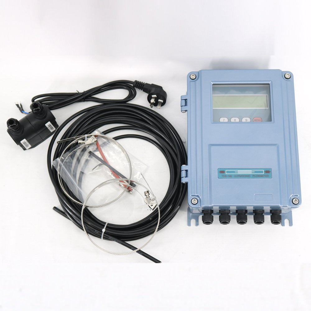 Graigar TDS-100F-M2 Fixed Ultrasonic Flowmeters Wall-Mount Flow Meter DN50-700mm 1.97-27.56in with M2 Transducer