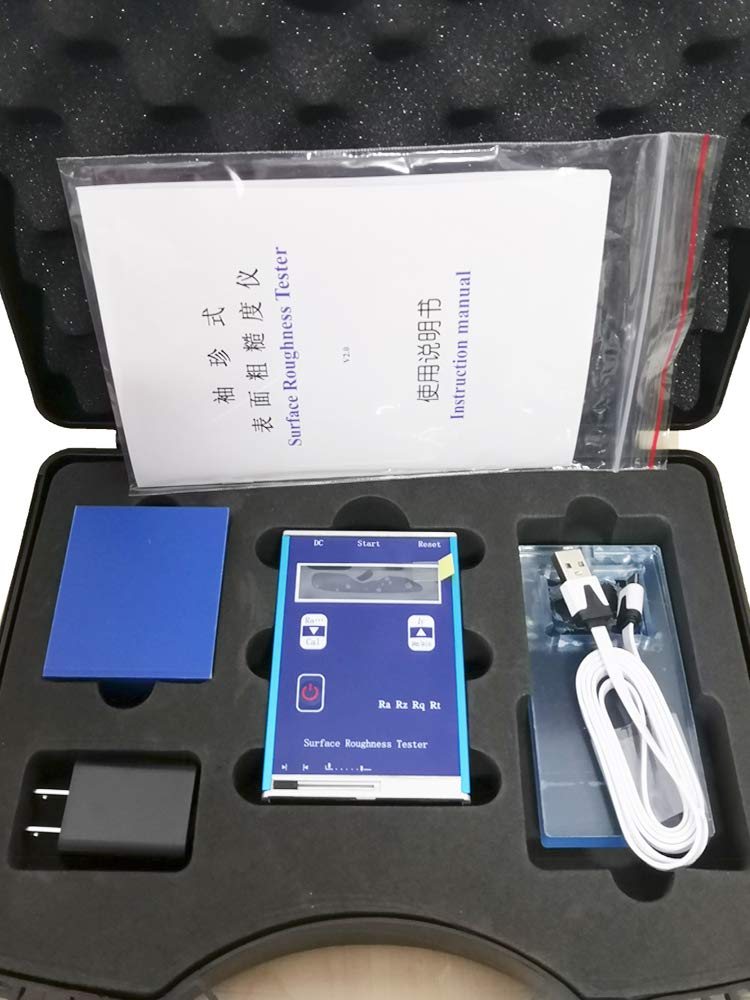 New KR110B Digital Surface Roughness Tester Ra, Rz, Rq, Rt Portable Profilometer Metal Roughness Meter
