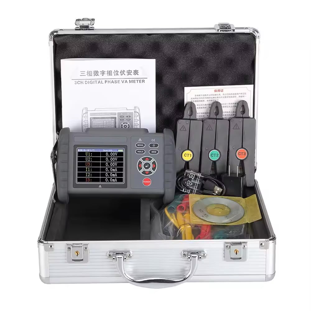 FR2020 Three-Phase Digital Phase voltmeters for Measuring Voltage, Current, Power, Power Factor, Frequency, and Phase
