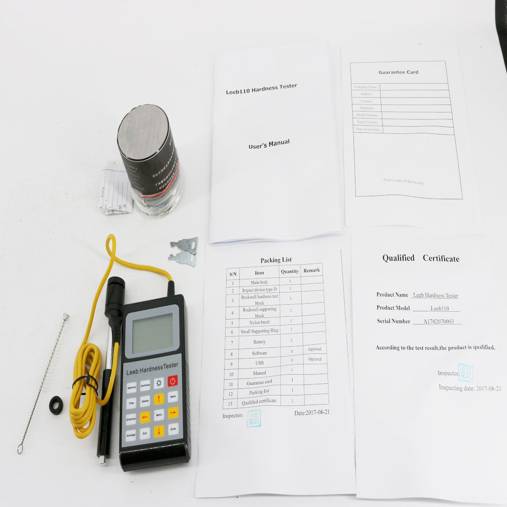 Graigar Leeb110 Digital Portable Leeb Hardness Tester Meter LCD with Backlight