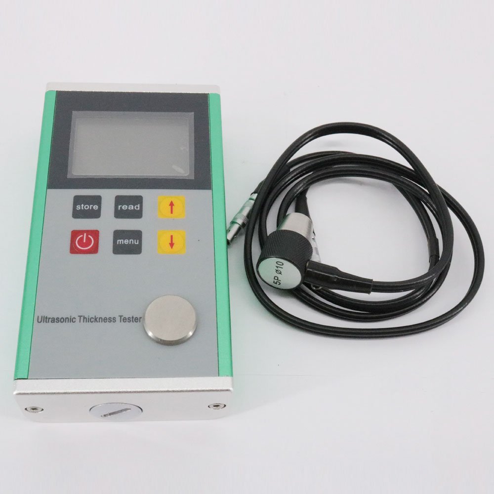 Graigar Leeb332 Digital Ultrasonic Thickness Gauge with 0.01mm Resolution Metal Shell LED Backlight Velocity Range 1000 to 9999m/s 2000 Set of Data Storage