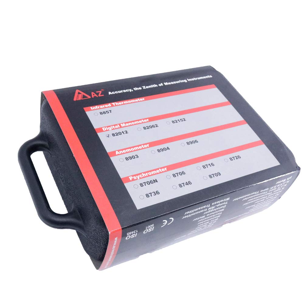 AZ82012 Digital Manometer 1.000 psi Differential Pressure Meter with PC Interface