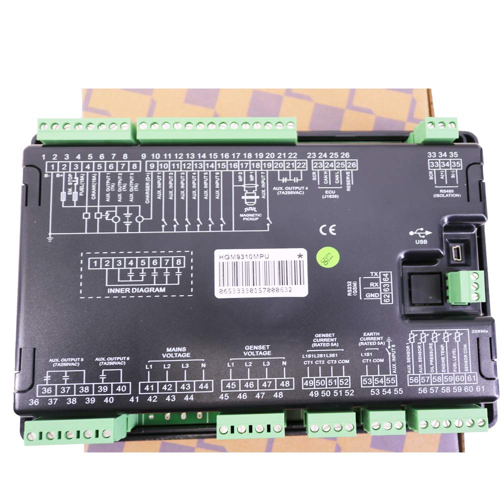 Smartgen HGM9310MPU Genset Controller Generator Controller Auto Start/Stop Control Module