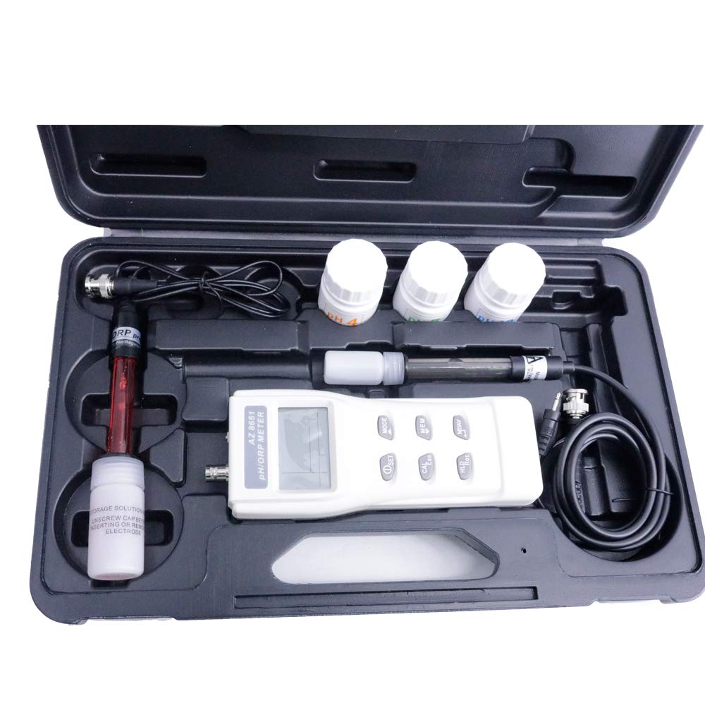 Graigar AZ8651 Handheld pH Meters/ORP Meter pH Meter/ORP Tester Water Quality Analyzer Oxidation Reduction Potentiometer 0 to 14 PH Range