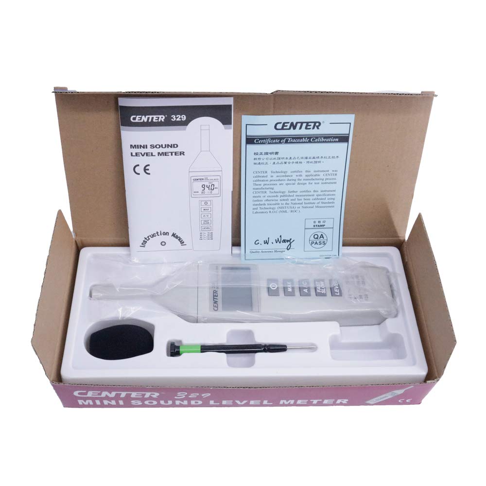 CENTER-329 Mini Sound Level Meter Noise Tester Level Range 40~130dB