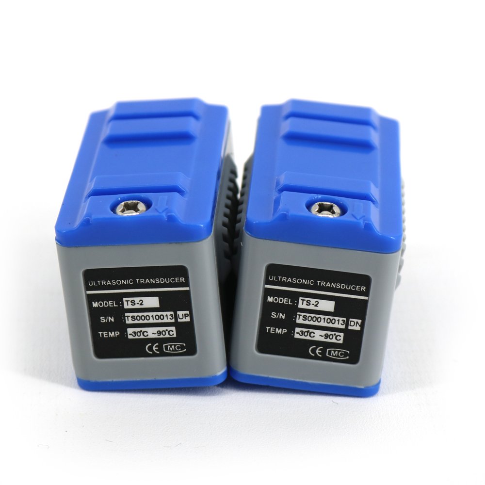 TUF-2000SW+TS-2 Fixed Ultrasonic Flow Meter for DN15-100mm Pipe Liquid Flowing Measuring 0.59-3.93inch Pipeline