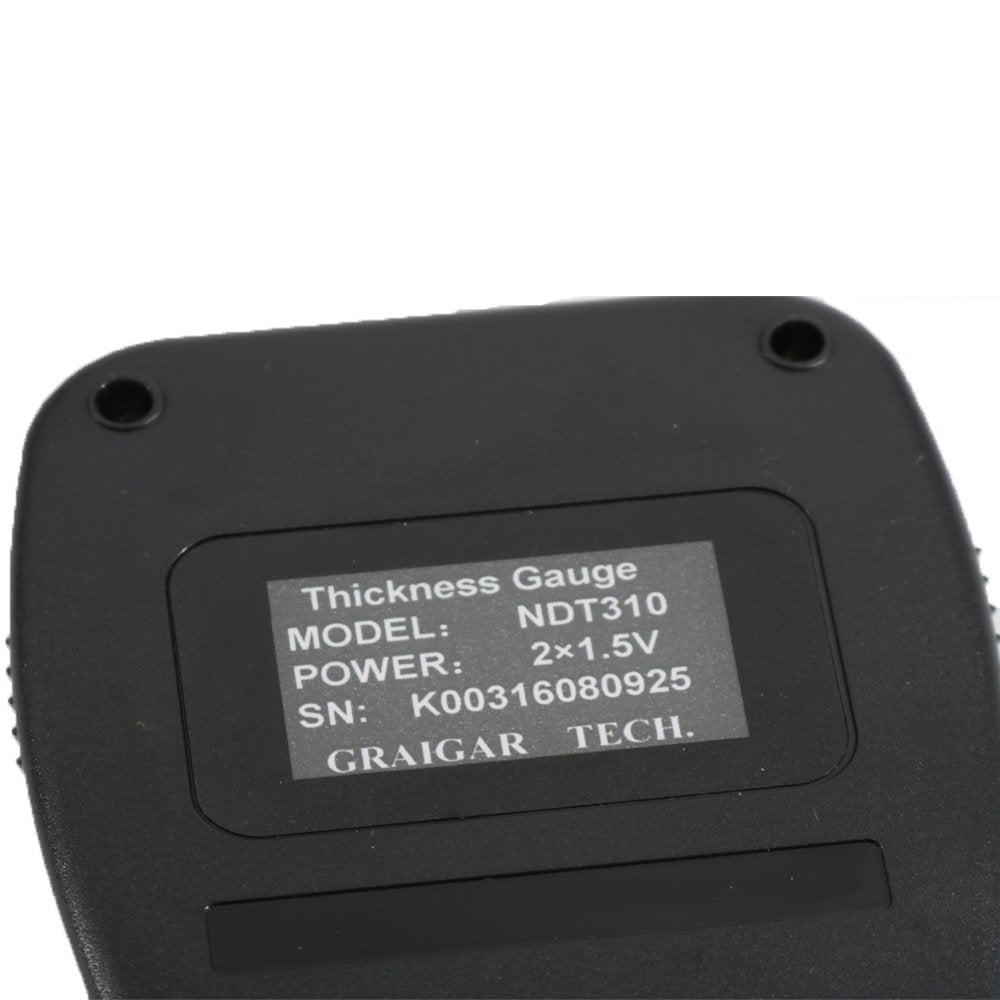 Graigar Ultrasonic Thickness Gauge Tester Meter NDT310 Measuring Range 0.75mm-300.0mm/0.03inch 11.8inch