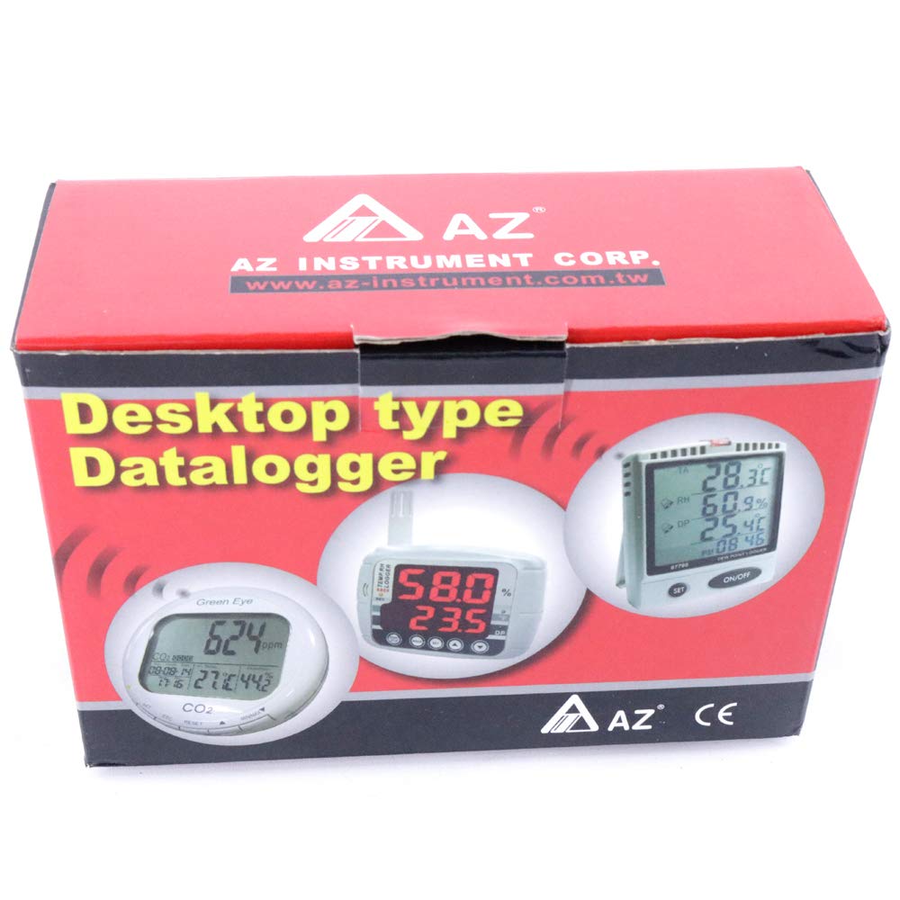 AZ87799 Digital Desktop Temperature Recorder Monitor in/Out Temperature & Humidity SD Card Data Logger