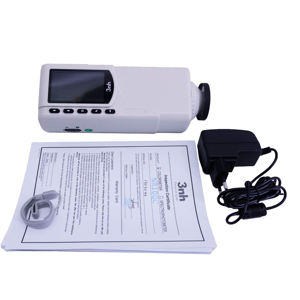 NR10QC Universal Chromatic Meter Colorimeter 8/d Φ4mm Caliber Digital Colorimeter Color Difference Analyzer