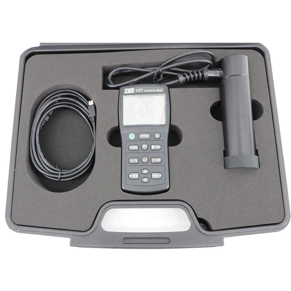 Graigar TES-137 Luminance Meter Light Meter Dual Display 4-Digit LCD