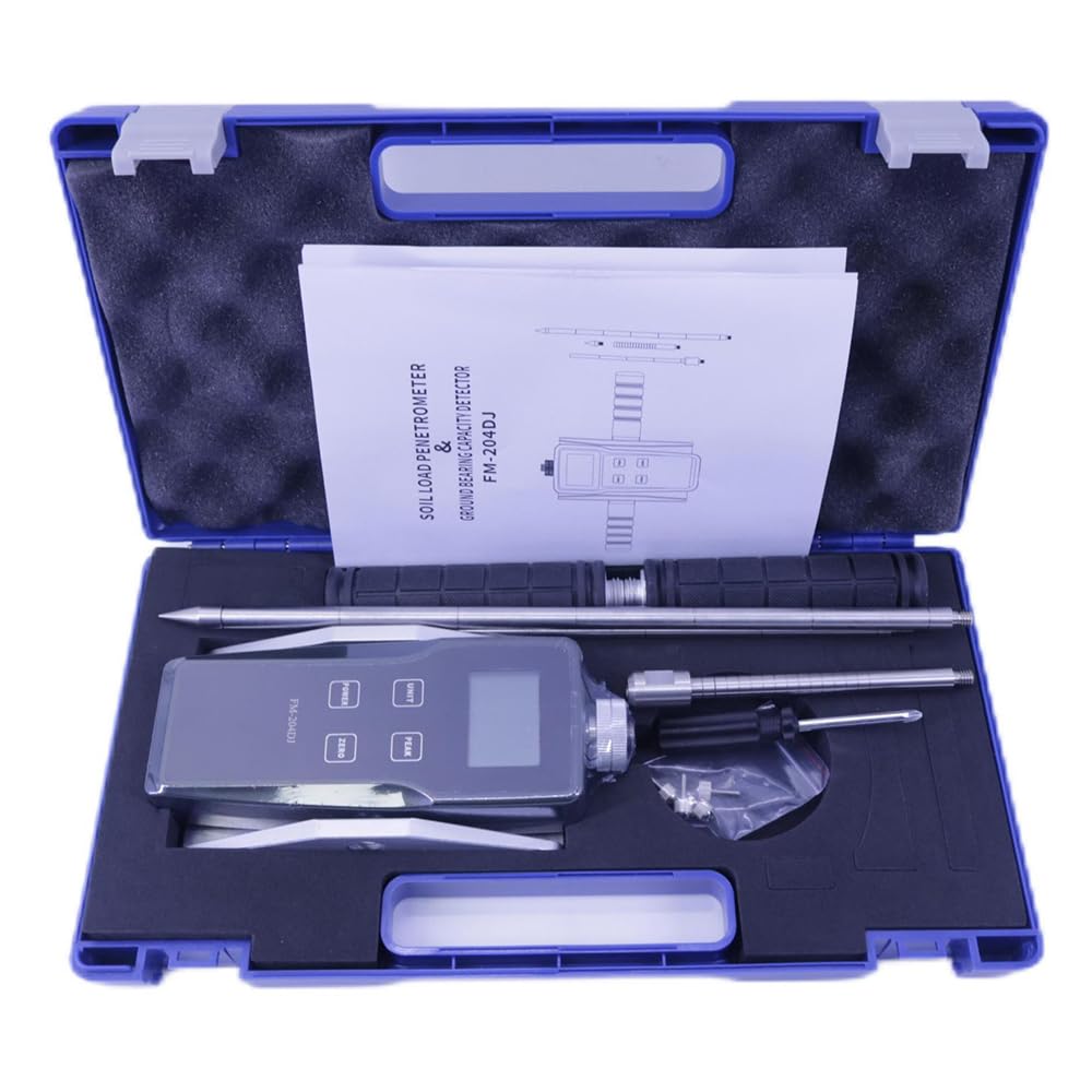 FM-204DJ Soil Load Penetrometer Ground Bearing Capacity Detector Measuring Range 0kg-100kg