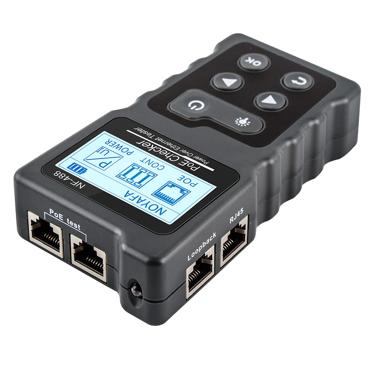 NF-488 PoE Checker Power Over Ethernet Tester LAN Cable Tester Network Cable Detector