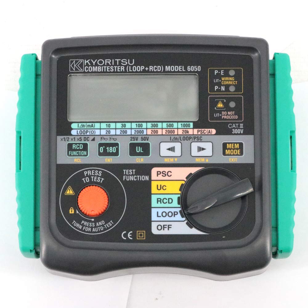 Kyoritsu 6050 Multi Function Testers Combitester (Loop + RCD) 2 in 1 Loop Tester RCD Tester