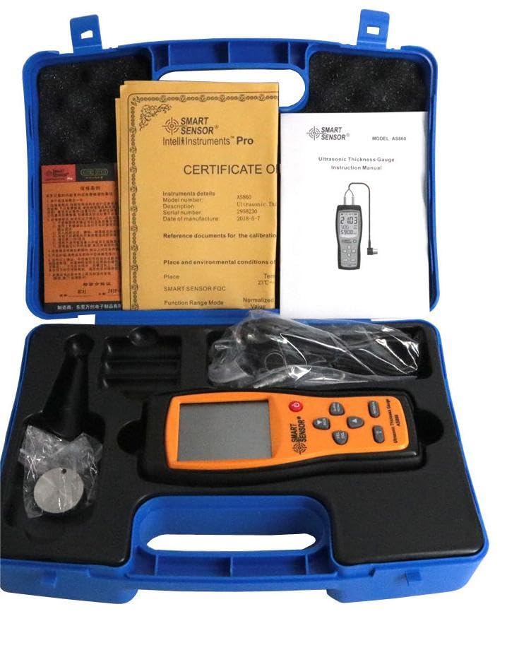 Smart Sensor Digital Ultrasonic AS860 with Thickness Measurement Measuring Range 1.2-225mm Frequency 5MHz