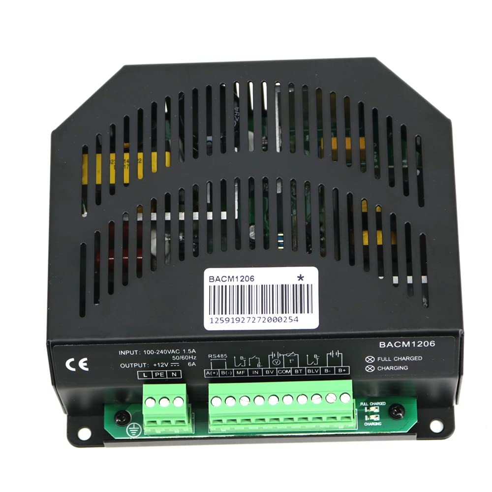 SmartGen BACM1206 Battery Charger Lead-Acid Engine Starter Battery Charger 6A 12V Generator Parts