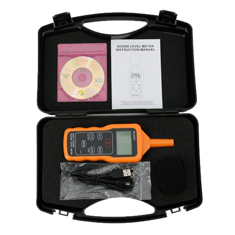 Graigar SL4202 Digital Sound Level Meter Decibel Voice Noise Dosimeter 30-130dB