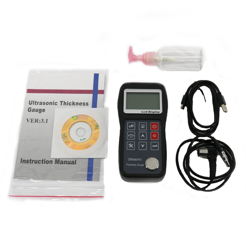 Graigar KT320 Digital Ultrasonic Metal Thickness Gauge Meter Tester 0.75mm~300.0mm 0.03inch~11.8inch