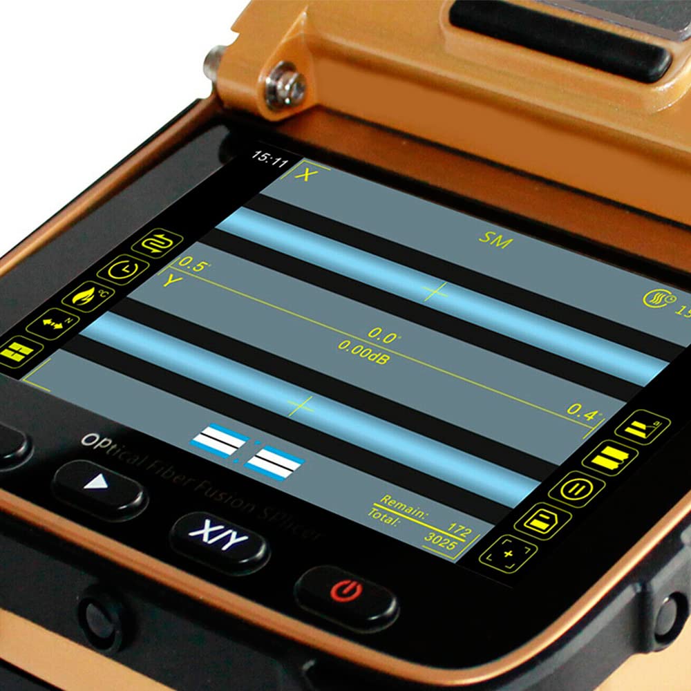 New AI-8C Automatic Optical Fiber Fusion Splicer Intelligent FTTH Optic Fiber Welding Splicing Machine