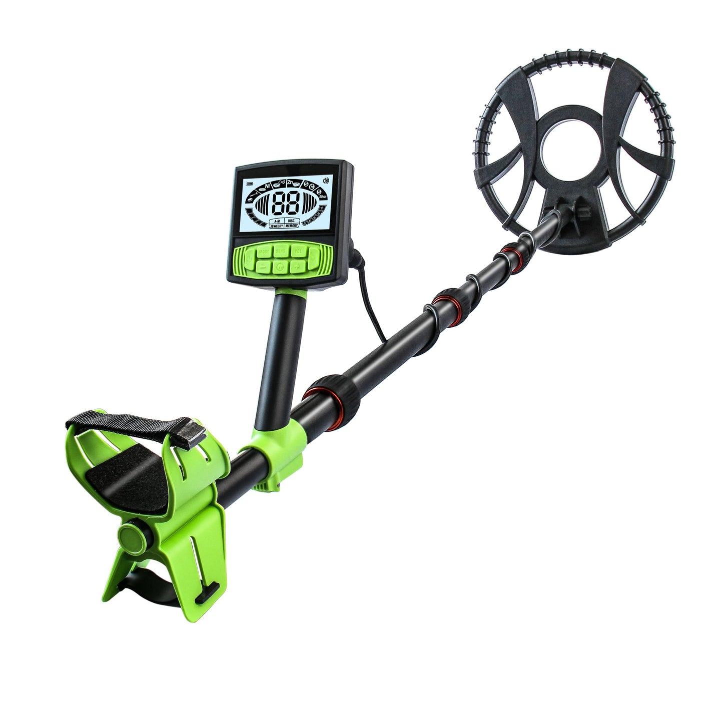 Metal Detector for Adults Professional, 5 Modes Waterproof Gold Detector with Higher Accuracy, All Metal, Disc, Memory, Jewelry & Pinpoint Modes, Adjustable 10” Coil, Bigger LCD Display