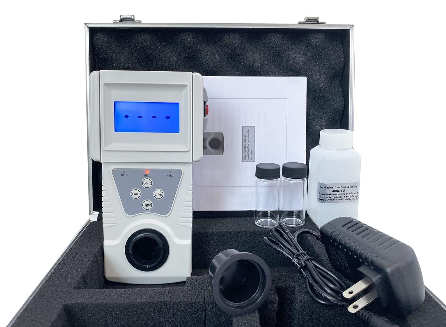 Lab Turbidity Meter, Handheld Portable Turbidimeter for Testing Turbidity of Liquids, Measuring Range 0-200 NTU,