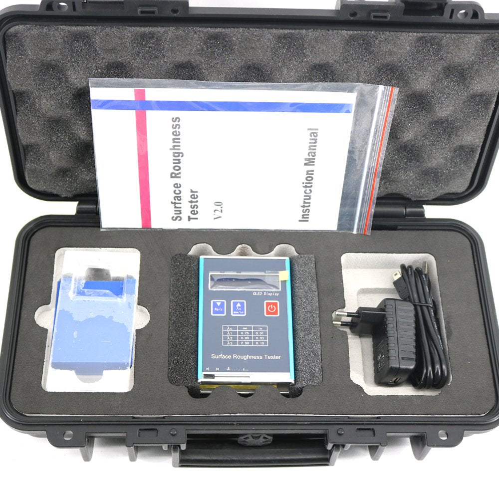 Graigar Digital Surface Roughness Tester KR110 Surftest Profilometer Profile Gauge 4 Parameters Ra Rz Rq Rt