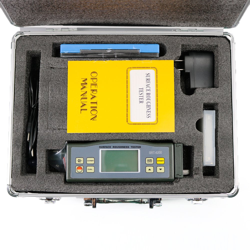 Graigar SRT-6200 Digital LCD Surface Roughness Meter Gauge Ra and Rz Tester Diamond Probe 0.05~10um Ra 100um Rz