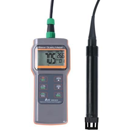 AZ86023 Economic DO Meter with Fluorescent Optical DO Probe Measuring Range 0.0%~200.0% with Temperature Display