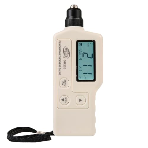 GM220 Coating Thickness Gauge Non-Destructive Digital Film Film Thickness Meter 0-1800um
