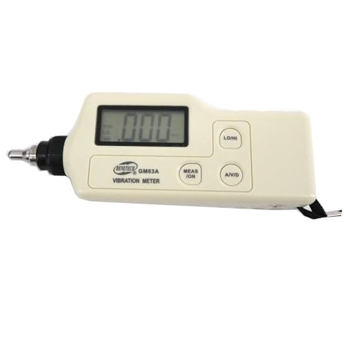 GM63A Digital Vibration Analyzer Tester Meter Vibrometer AC Output Digital With LCD Backlight