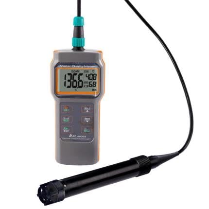 AZ86023 Economic DO Meter with Fluorescent Optical DO Probe Measuring Range 0.0%~200.0% with Temperature Display