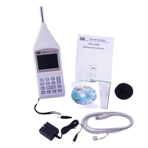 TES-1358C Sound Level Meter Analyzer Real Time 1/1 & 1/3 Octave Band Analysis