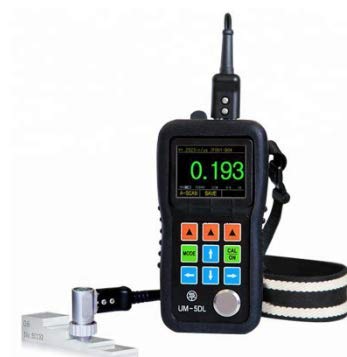 Graigar UM-5DL Handheld Portable Ultrasonic Thickness Gauge Tester Meter A&B Scan Portable Thickness Tester Measuring Range 0.50mm to 508mm with TC510 Probe through Paint/Coatings & Data Logger
