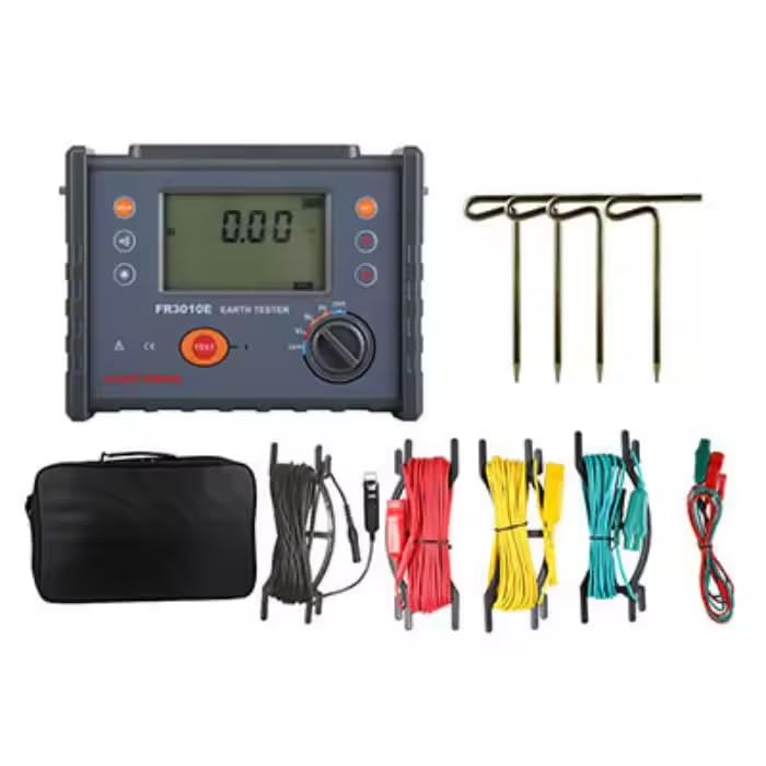 FR3010E 0.00ohm~30kohm-m Ground Resistance Soil Resistivity Tester Measure Voltage Soil resistivity