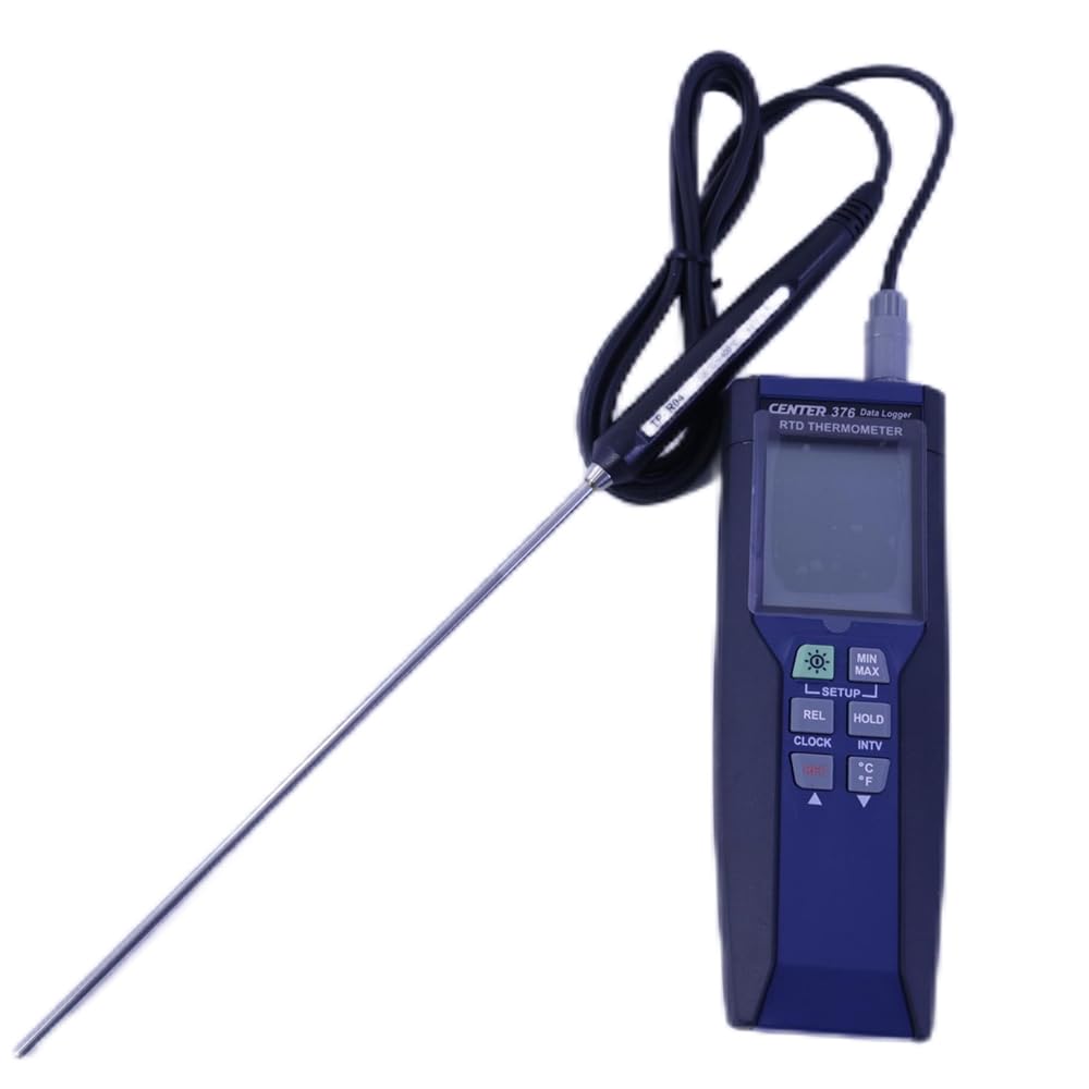 CENTER-376 Digital RTD Thermocouple Thermometer PT100 Sensor (0.01C) -100~400C 16,000 Records Data Logger with Software