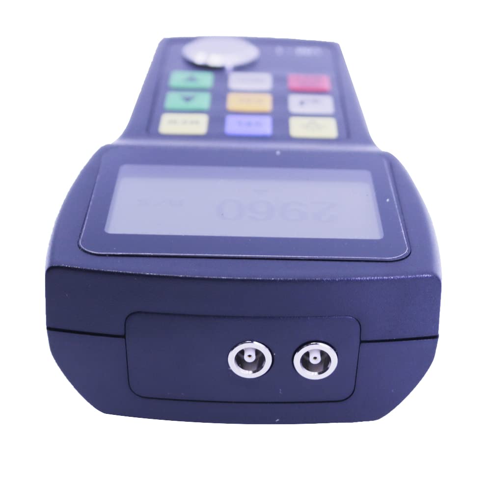 UM-1 Digital Ultrasonic Thickness Gauge 0.1mm Resolution P-E Mode Thickness Tester 0.8mm-100mm with PT-08 Probe