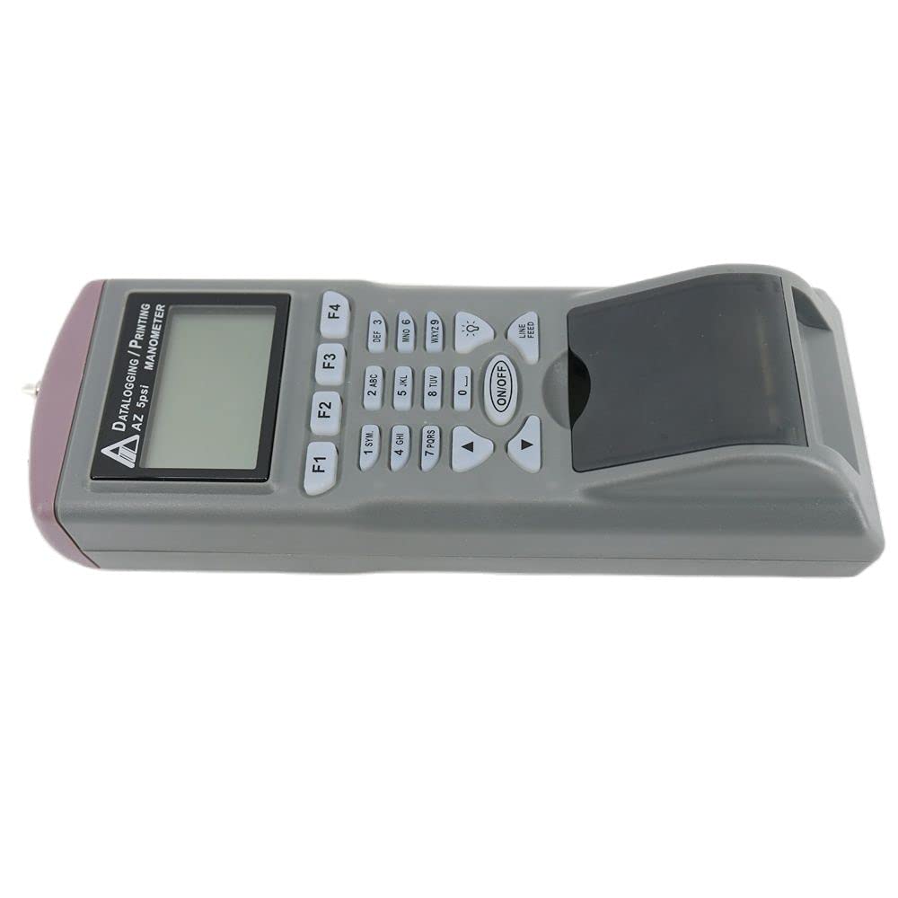 AZ9835 Pressure Meter 5psi Manometer Logger Differential Pressure Datalogging with Printer