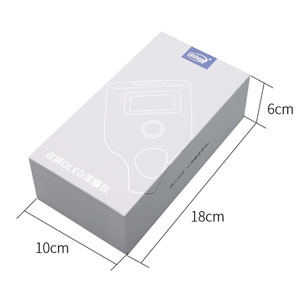 LS233 Automotive Car Paint Thickness Meter with Dual Screen Fe/NFe Coating Thickness Gauge